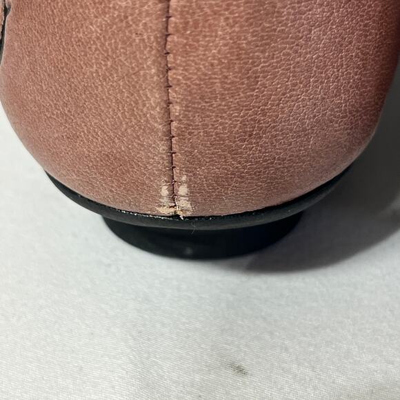 Born Shoes Terra Cotta Leather Mary Janes Boho Heel Grunge Office Casual 7.5M - Picture 6 of 9